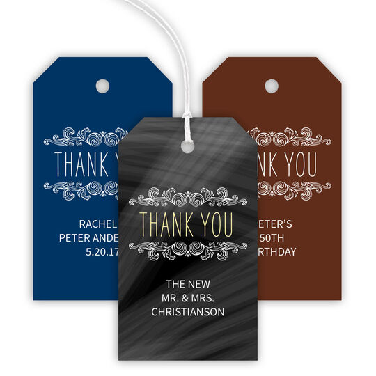 Thank You Scroll Hanging Gift Tags
